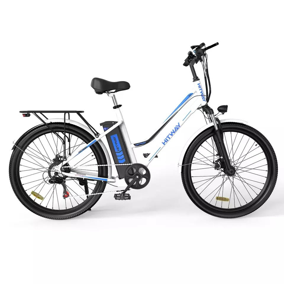 HITWAY BK8 26 Inch Electric Bike 250W E-Bike 36V 12Ah Battery 90km Range 7 Speed