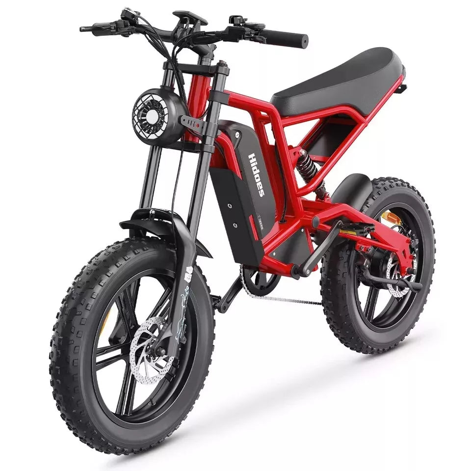 Hidoes B6 Mountain E-Bike 12OOW 48V 15.6Ah Battery 20" Fat Tyres 7-Speed