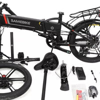 Samebike 20LVXD30 20" Electric Bike 35OW 48V 10.4AH Folding E-bike E-City BIKE