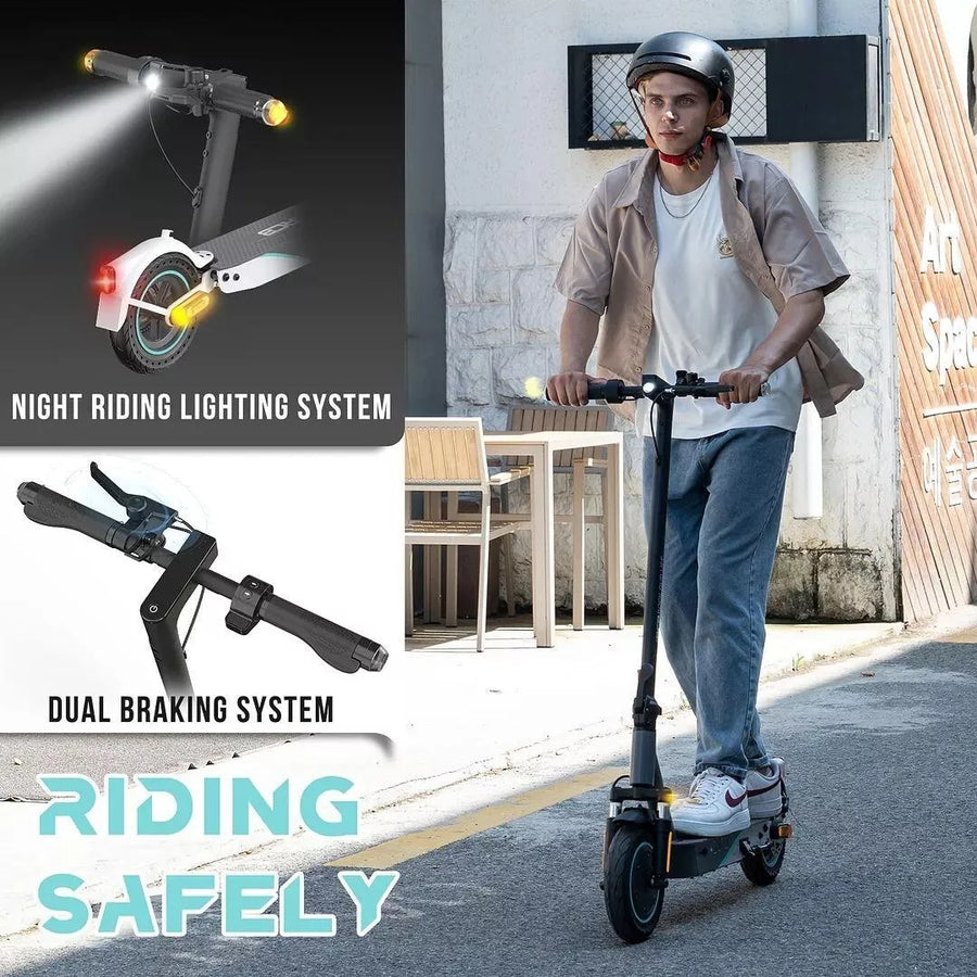 RCB R19 500W Electric Scooter 36V 11.4AH Folding E-Scooter 10" Tires Range 35KM