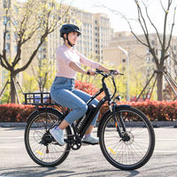 Hitway BK27 Electric Bike 28 Inch City E-Bike 250W 36V 12Ah Battery 90Km Range