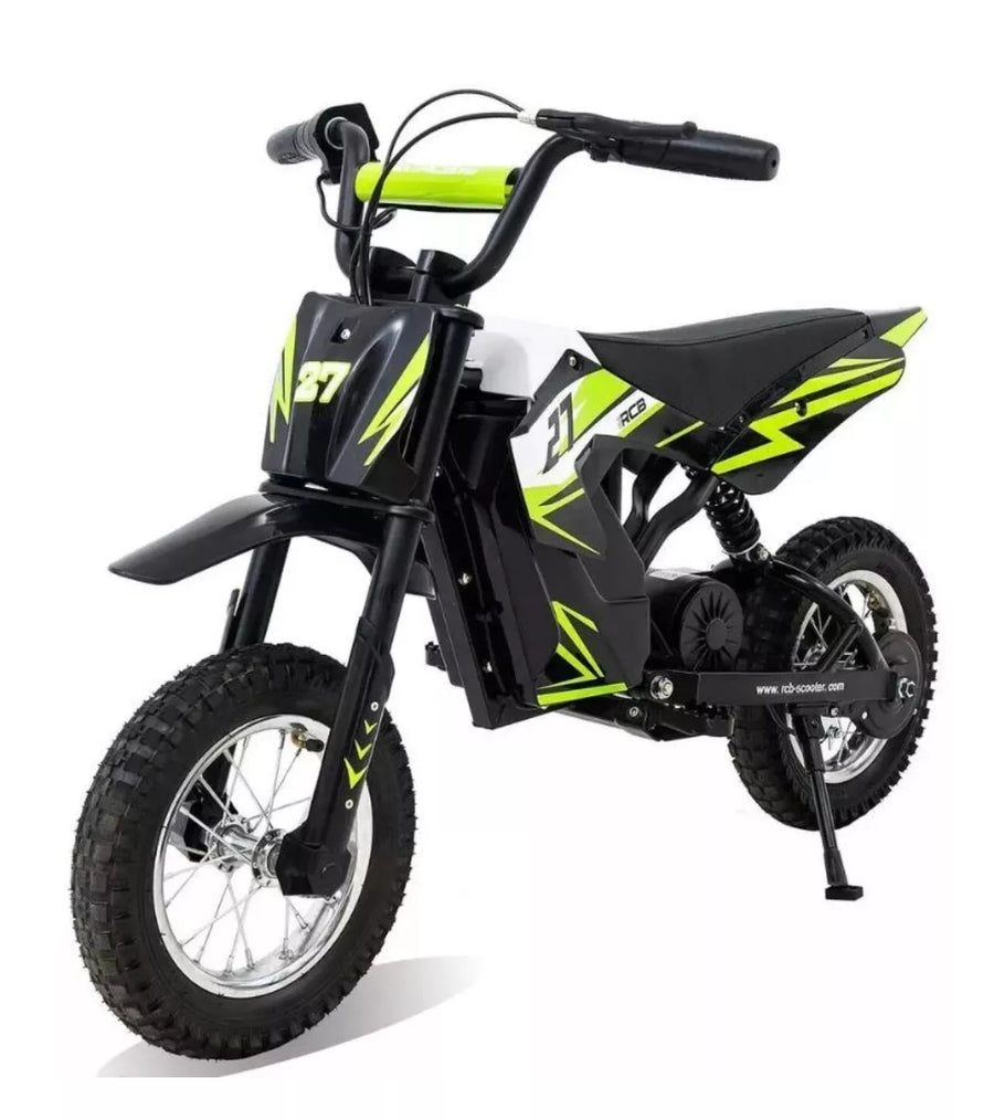 RCB R9X 12" Kid Electric Motorcycle 300W Motor 36V 15.5 mph Off-Road E-Bike