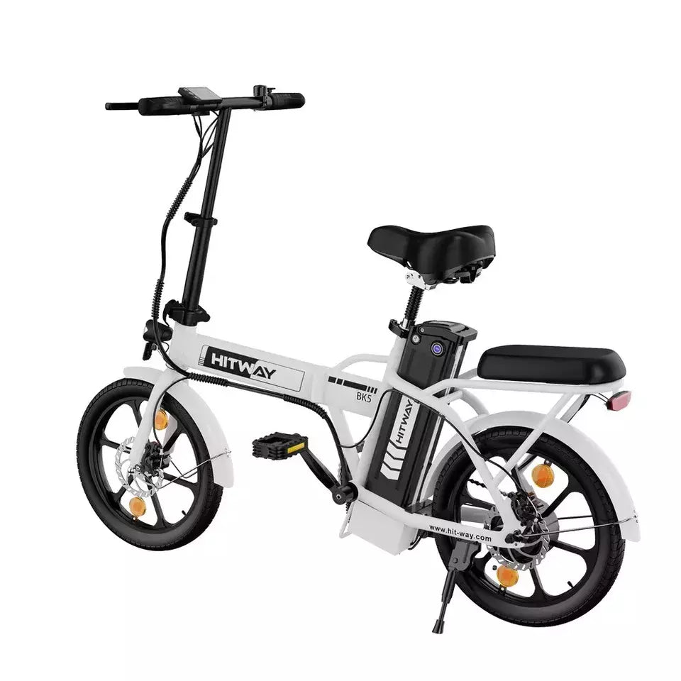 HITWAY BK5 Electric Folding Bike 16" Fat Tire 250W Motor 36V 8Ah Battery e-Bike