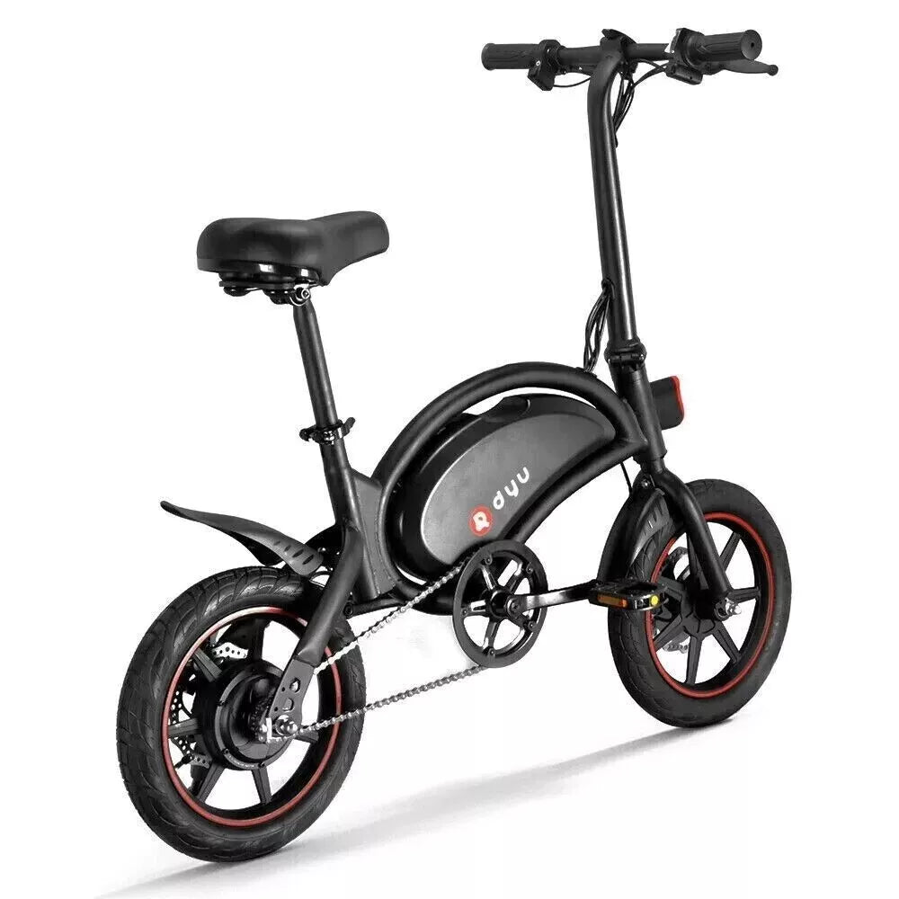 14-inch DYU D3F Folding Electric Bike Kugoo E-City Commuter Bicycle Long Battery