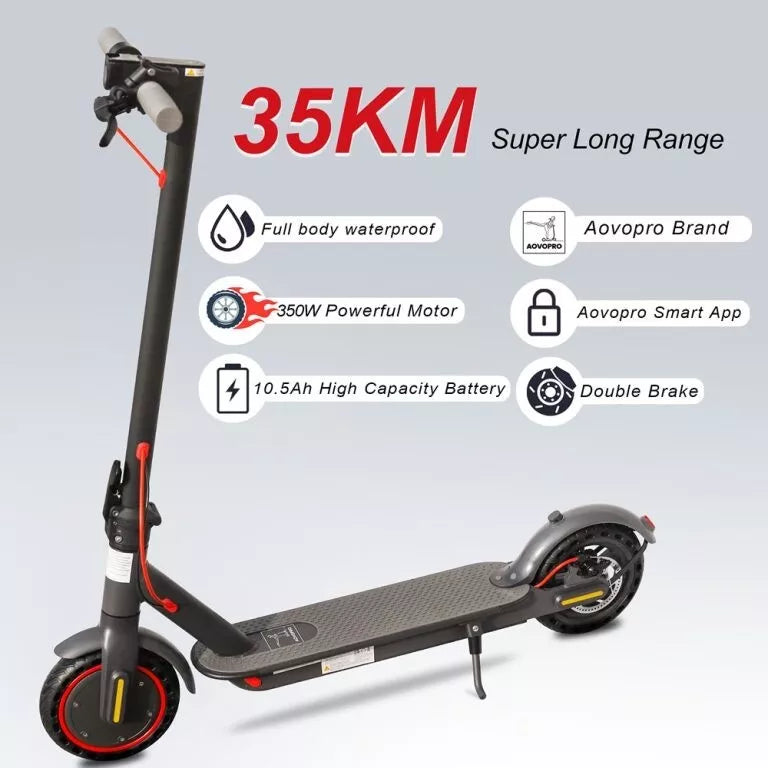 AOVOPRO Electric Scooter 19MPH 10.5Ah with App New Latest Model E-scooter