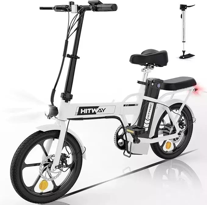 HITWAY BK5 Electric Folding Bike 16" Fat Tire 250W Motor 36V 8Ah Battery e-Bike