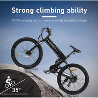 Samebike LO26-II 26" Electric Bike 90OW 48V 14AH Folding E-BIKE E-MTB LG Battery