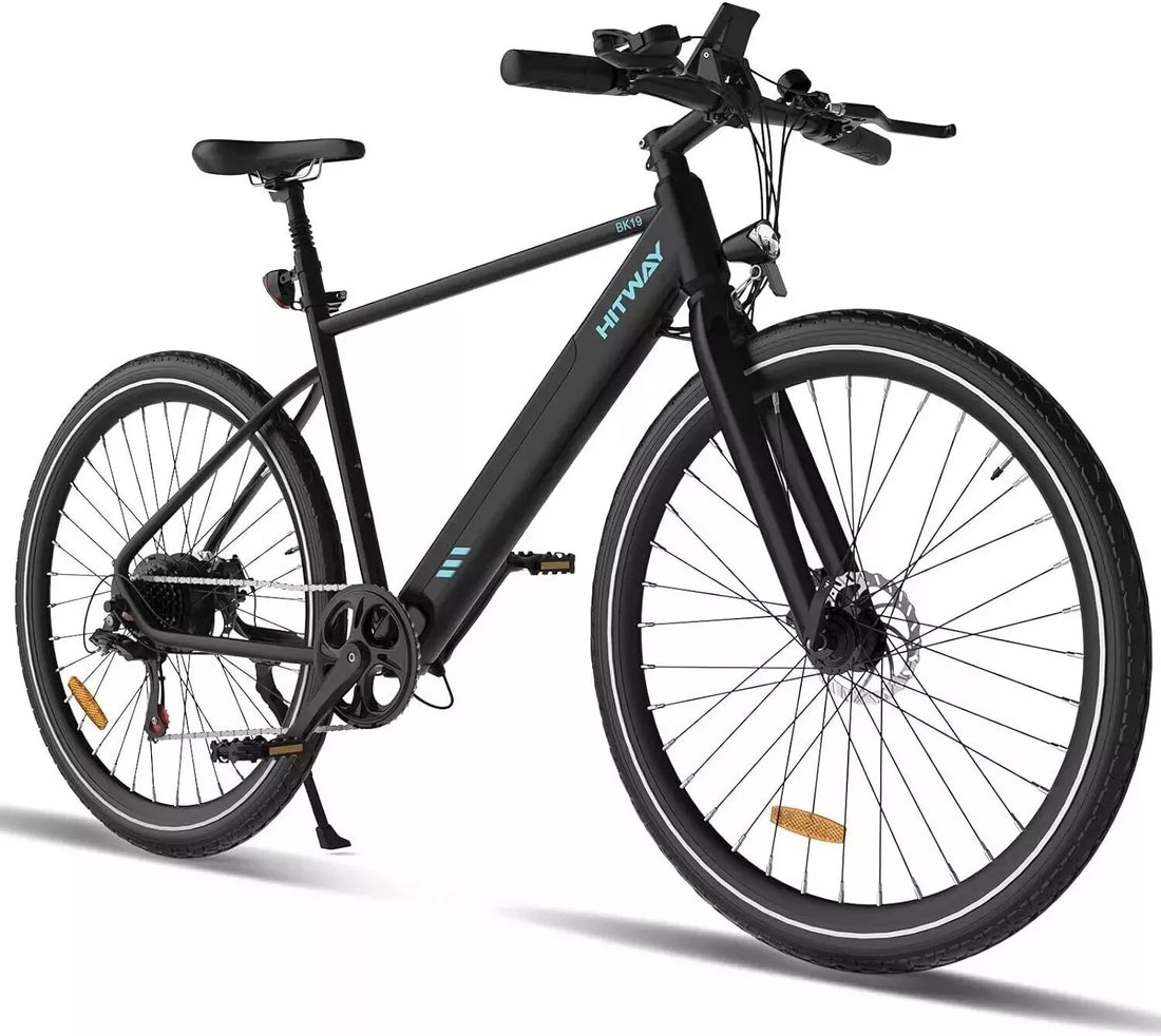 Hitway 700C Electric Bike – 36V 12Ah Removable Battery, 7-Speed, 40-80km Range