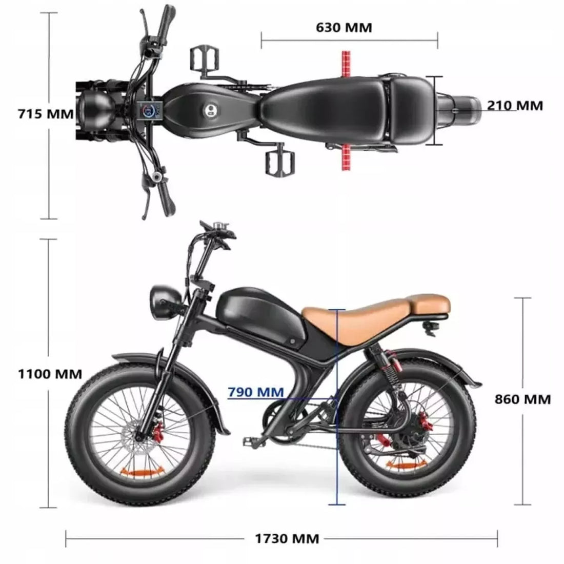 Emoko C93 Electric Bike 100OW Off-road Ebike 48V 20h 20*4" E-BIKE MTB 7 Speeds