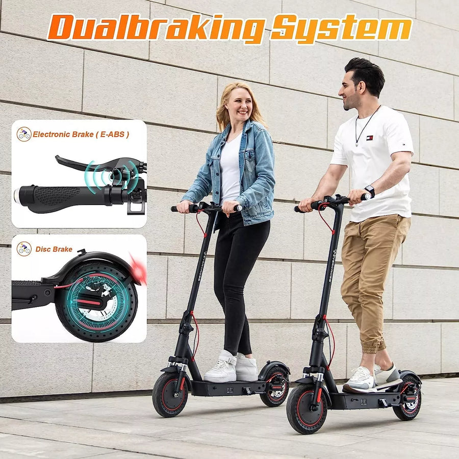 500W Electric Scooter EVERCROSS EV10K Pro 10inch Foldable E-Scooter Dual Shock