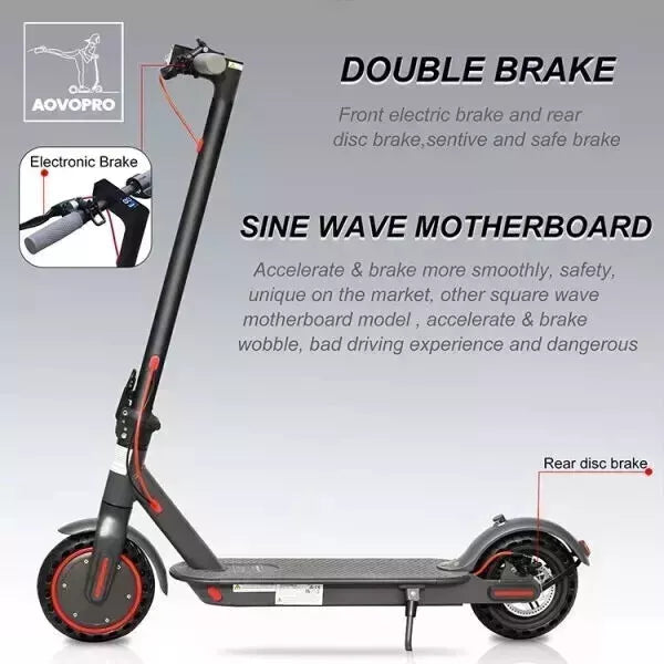 AOVOPRO Electric Scooter 19MPH 10.5Ah with App New Latest Model E-scooter