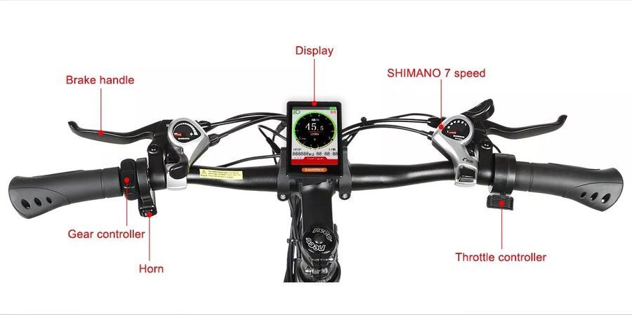 Samebike LO26-II 26" Electric Bike 90OW 48V 14AH Folding E-BIKE E-MTB LG Battery