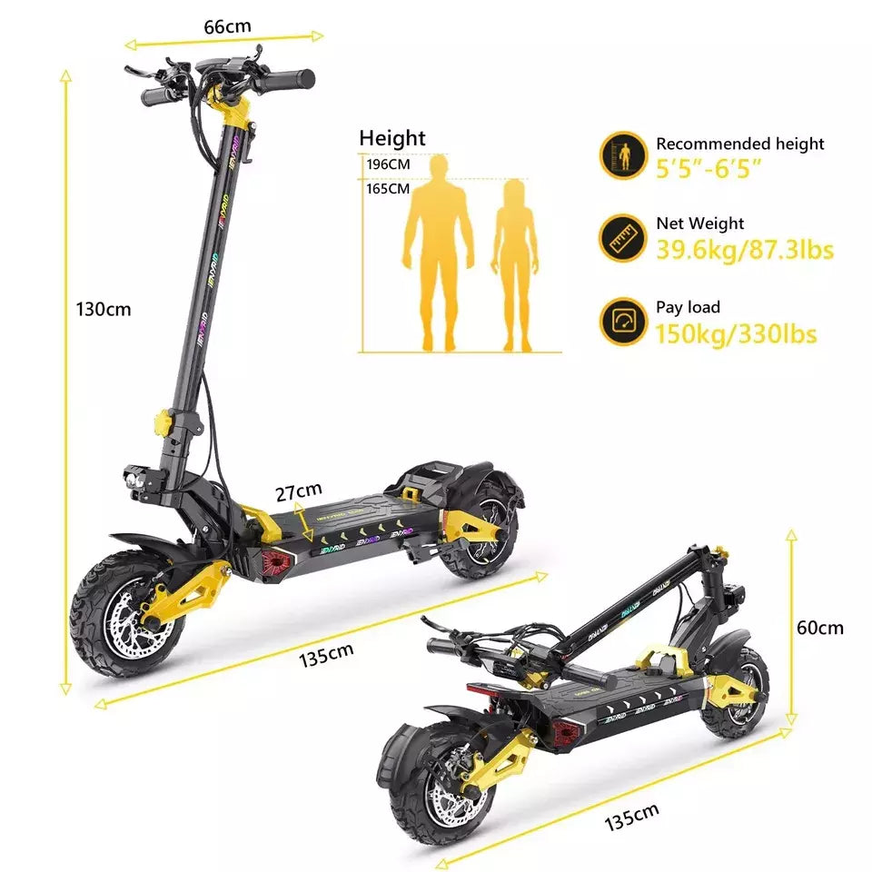 iENYRID ES60 H11in igh-Performance Electric Scooter 2400Wa Dual Motor 23Ah 48V