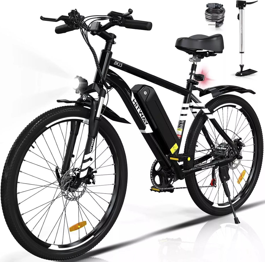 HITWAY BK15 26x2.125" Electric Bike 250W E-bike City Bicycle E-MTB 36V 12Ah 90KM