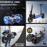 Evercross H3 Foldable Electric Scooter 800W 10" Tire 48V 10Ah Battery 45km Range