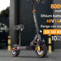 Ienyrid M4 PRO S+ Foldable Electric Scooter 800W 10"Off Road Tire with seat