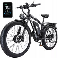 KETELES K800 26-inch e-bike with 2000W dual motors, 23AH battery, and fat tires for off-road and city rides.