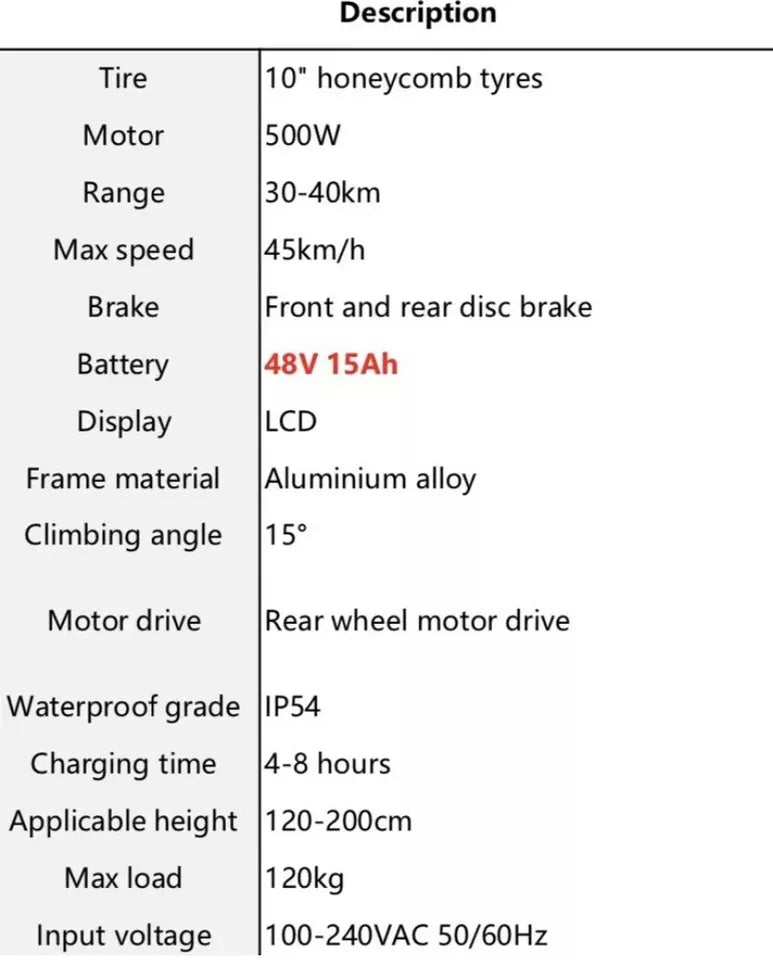 Mankeel Electric Scooter 800w 48v 15amh - 18.6 Miles Range - Free UK shipping