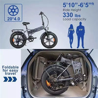 NEW ENGWE EP-2 Pro Electric Bicycle 75OW 13AH Fat Tire E-Folding Bike 20" 100KM