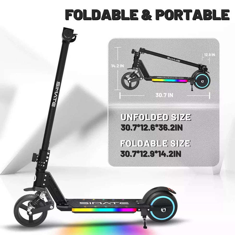 SIMATE S5 Foldable Kids E-Scooter Electric Scooter for child LED Display Scooter 14km/h