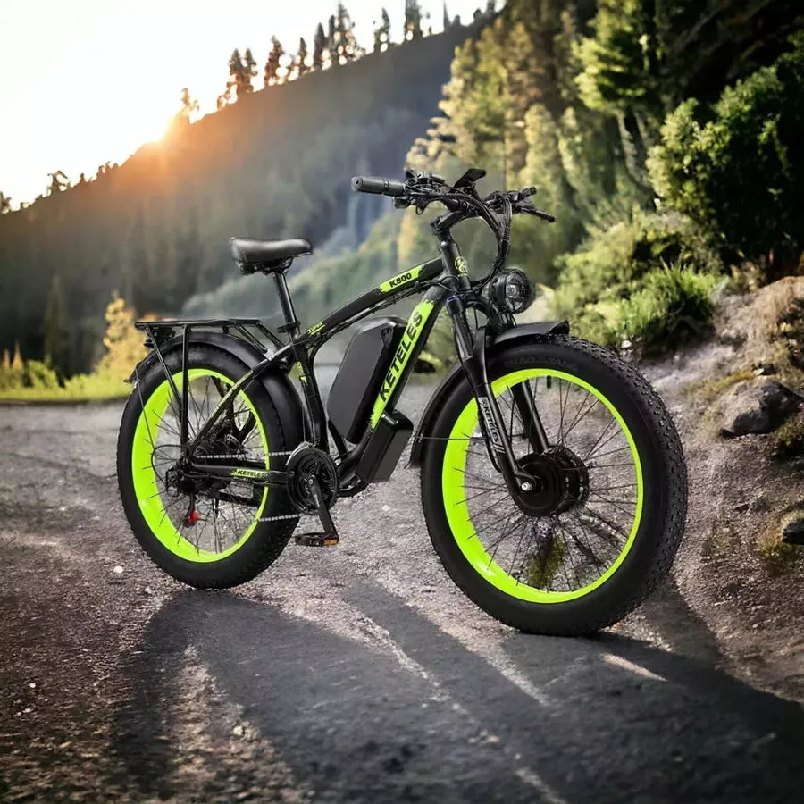 KETELES K800 Dual Motor Mountain E-Bike 48V 23Ah 26"x4.0" Fat Tire E-Bike