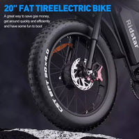 Ridstar Q20 20" Fat Tire Electric Bike 48V/58V 15Ah/20Ah/40Ah E-Mountain Bike UK