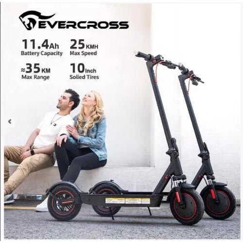 500W Electric Scooter EVERCROSS EV10K Pro 10inch Foldable E-Scooter Dual Shock