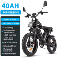 Ridstar Q20 20" Fat Tire Electric Bike 48V/58V 15Ah/20Ah/40Ah E-Mountain Bike UK