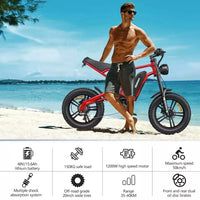 Hidoes B6 Mountain E-Bike 12OOW 48V 15.6Ah Battery 20" Fat Tyres 7-Speed