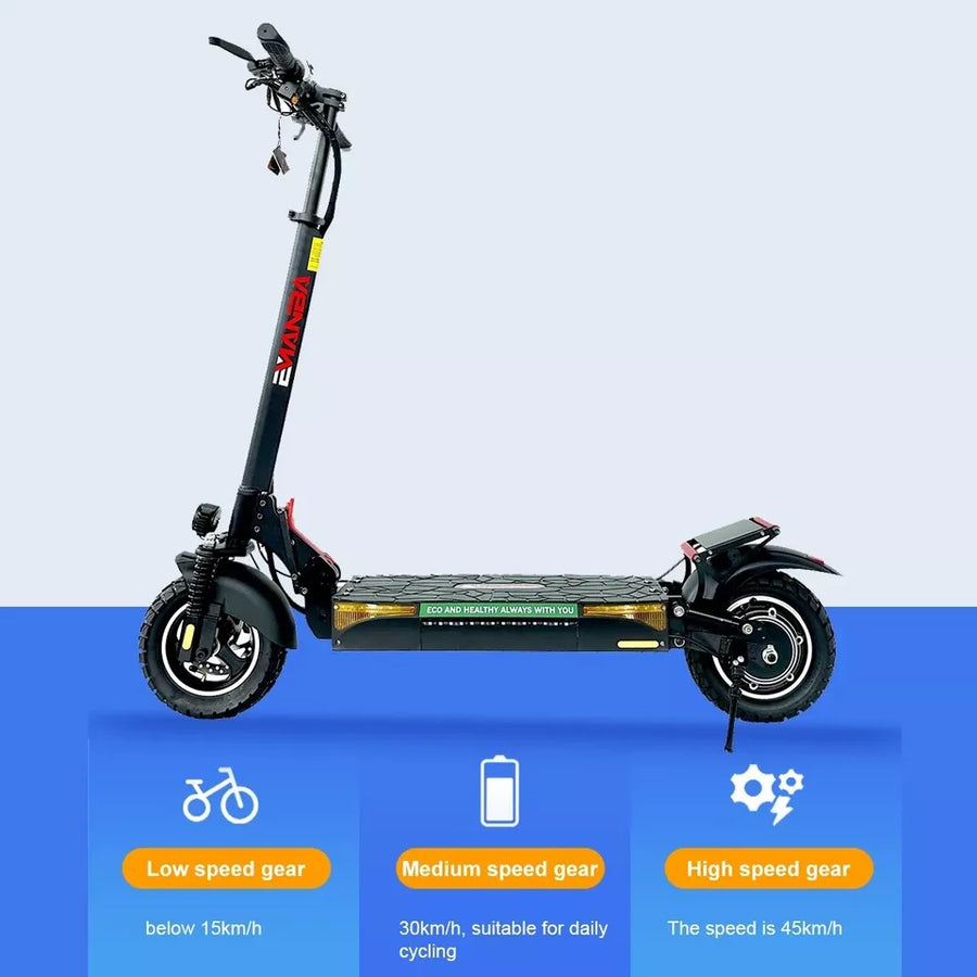 50/55Km/h 800W/1600W/2400W Electric Scooter Adult 48V 10inch Off Road Folding