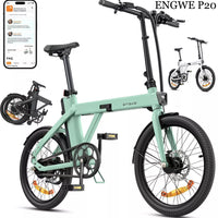 ENGWE P20 E Bike With APP-Ebike 36V 9.6Ah Up To 100km Commuter Folding Bike