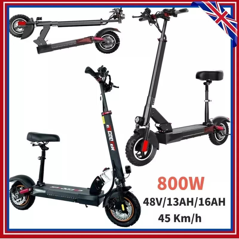 Foldable Electric Scooter for Adults 800W 48V 13AH/16AH  E-Scooter with Seat Foldable