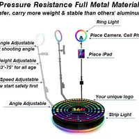 360 Video 360 Photo Booth Automatic Adjustable, Metal 68cm-115cm Customised Logo