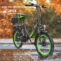 NEW Hidoes 20" Folding Electric Bike 75OW Motor 13AH Fat Tire E-Bike For Adults