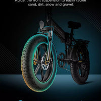 ENGWE EP-2 PRO 75OW Folding Electric Bicycle 7-Speed All Terrain Ebike 3Omph