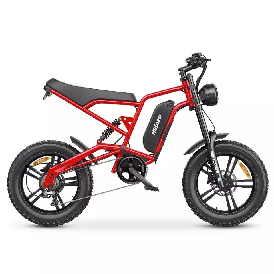 Hidoes B6 Mountain E-Bike 12OOW 48V 15.6Ah Battery 20" Fat Tyres 7-Speed