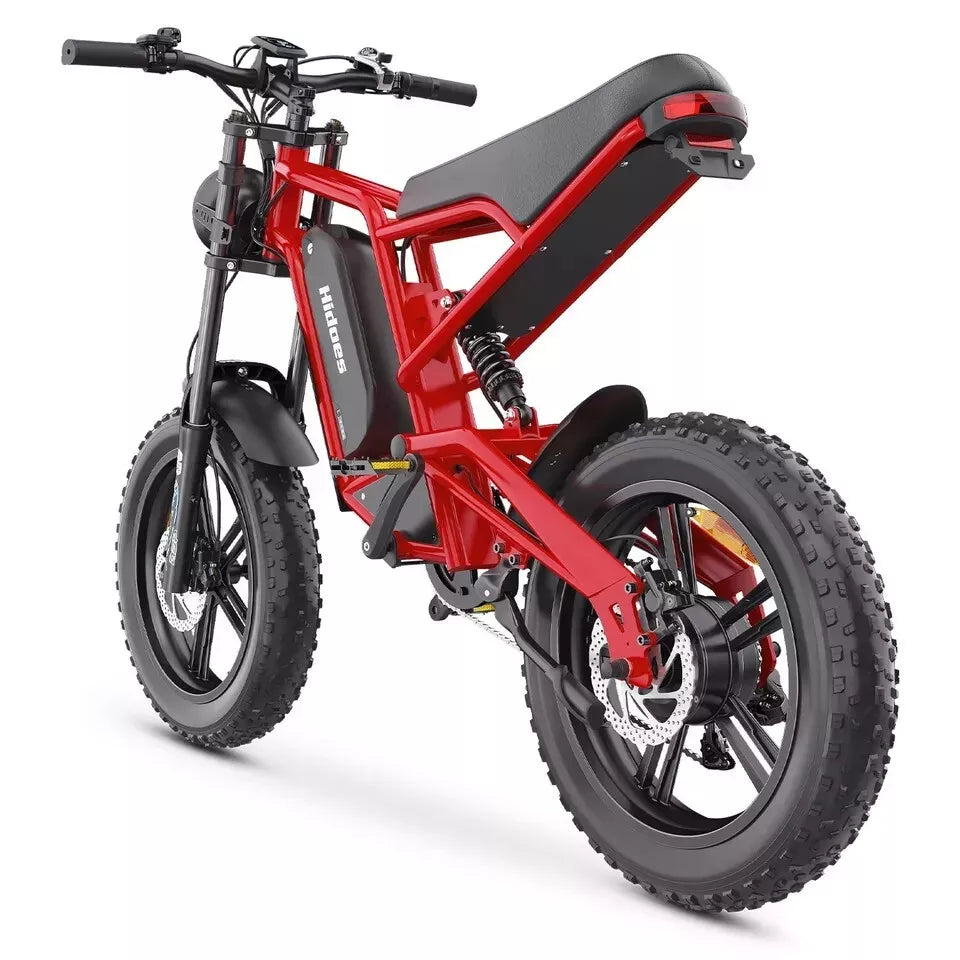 Hidoes B6 Mountain E-Bike 12OOW 48V 15.6Ah Battery 20" Fat Tyres 7-Speed