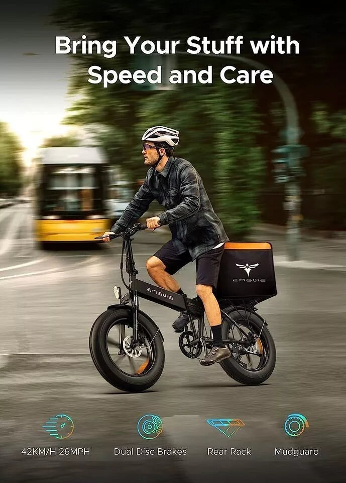 ENGWE EP-2 PRO 75OW Folding Electric Bicycle 7-Speed All Terrain Ebike 3Omph