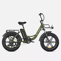 ENGWE L20 250W e-bike, 20'' fat tires, 140km range, and Shimano 7-speed for all-terrain rides.