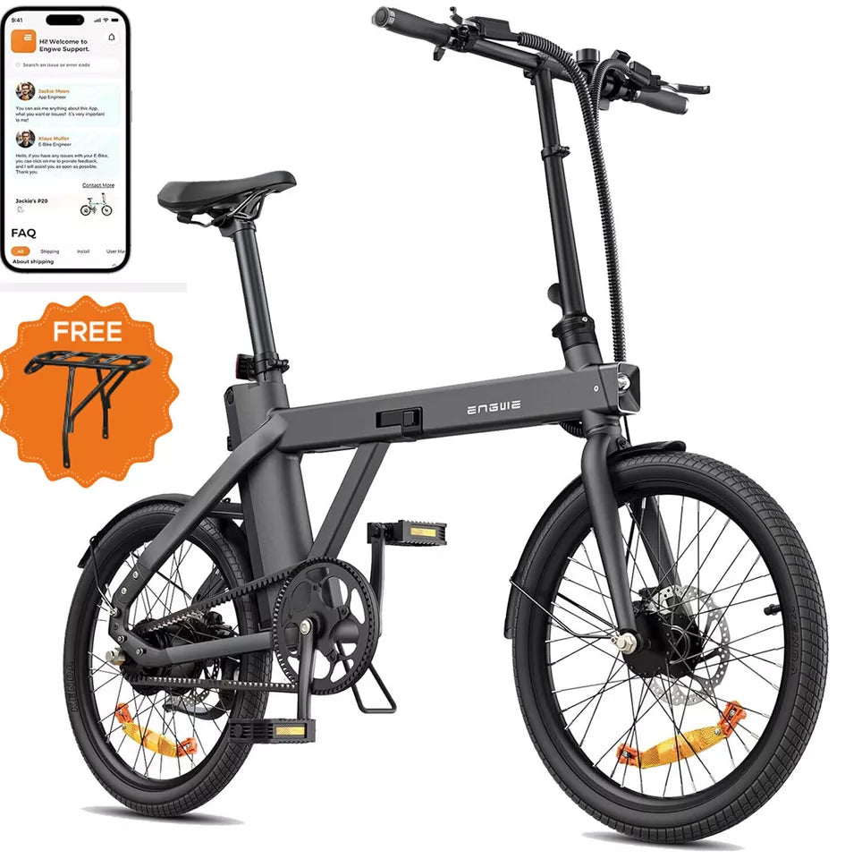 ENGWE P20 E Bike With APP-Ebike 36V 9.6Ah Up To 100km Commuter Folding Bike