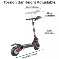 50/55Km/h 800W/1600W/2400W Electric Scooter Adult 48V 10inch Off Road Folding