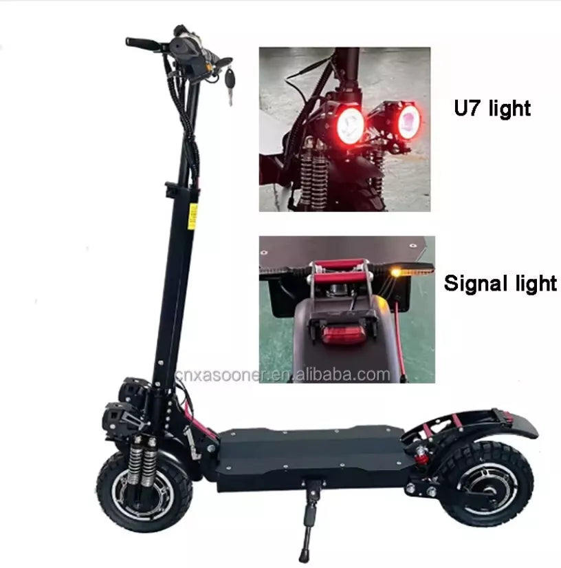 50/55Km/h 800W/1600W/2400W Electric Scooter Adult 48V 10inch Off Road Folding