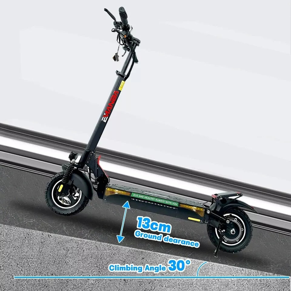 50/55Km/h 800W/1600W/2400W Electric Scooter Adult 48V 10inch Off Road Folding