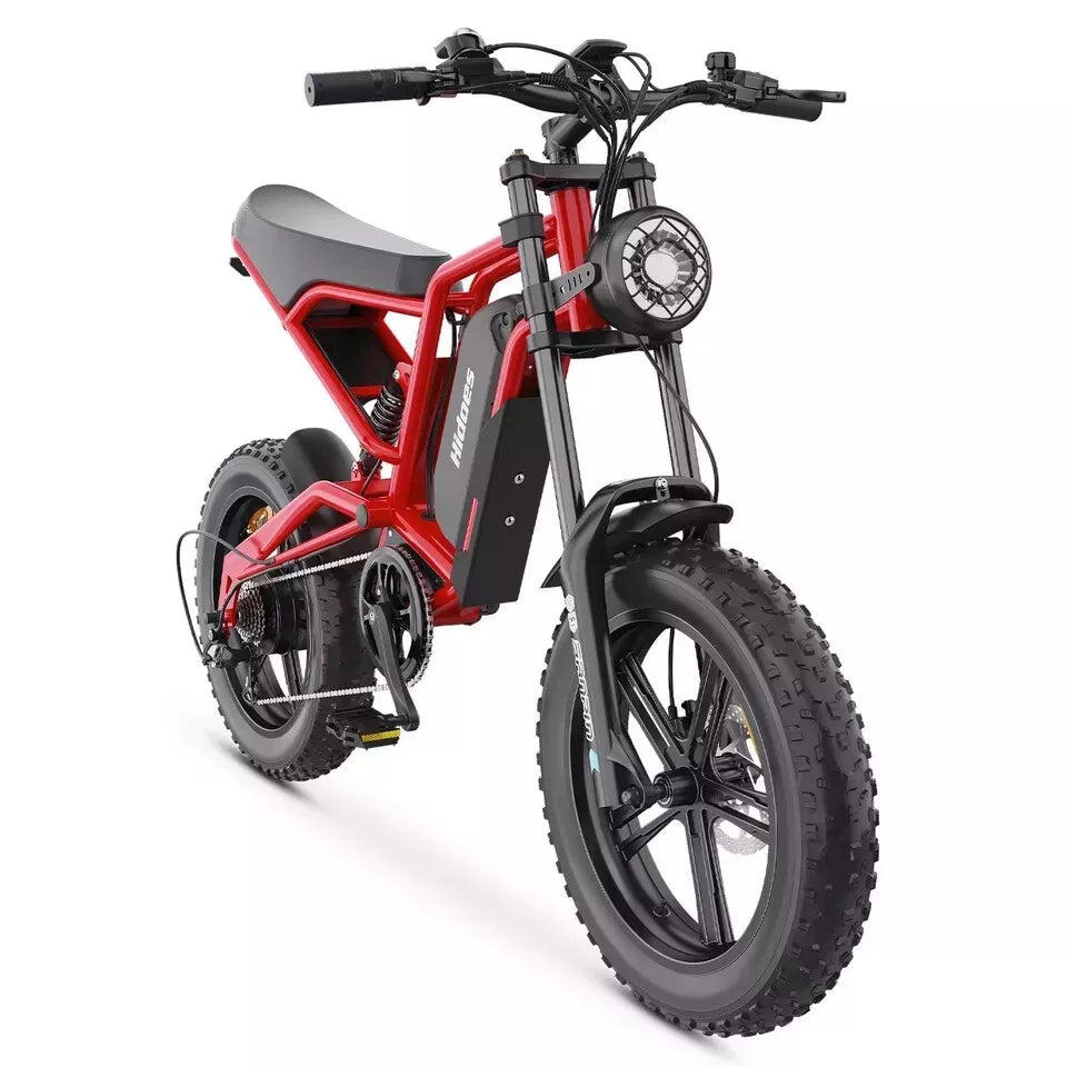 Hidoes B6 Mountain E-Bike 12OOW 48V 15.6Ah Battery 20" Fat Tyres 7-Speed